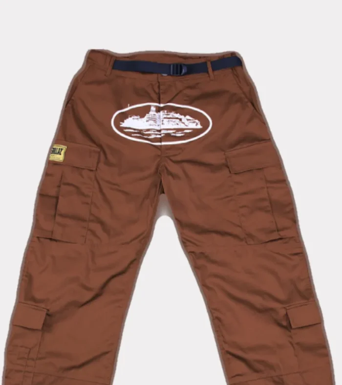 Corteiz Guerillaz Cargo Pants Brown